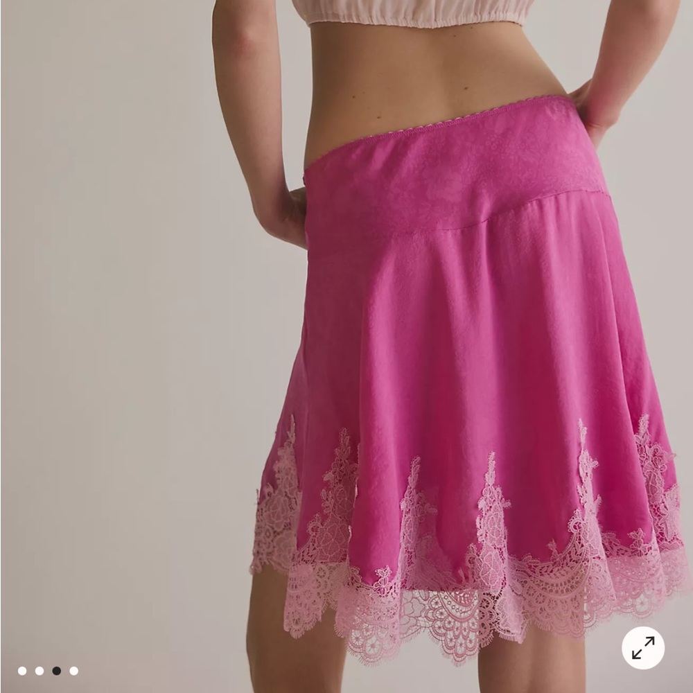 Free People Fuchsia Slip Skirt - Picture 3 of 6